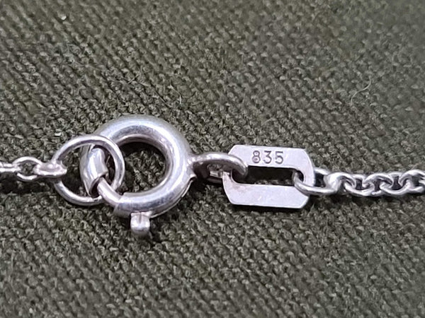 835 Silver Crucifix with Crossed Rifles