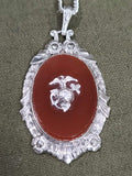 Beautiful Marine Corps Sweetheart Necklace