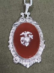 Beautiful Marine Corps Sweetheart Necklace