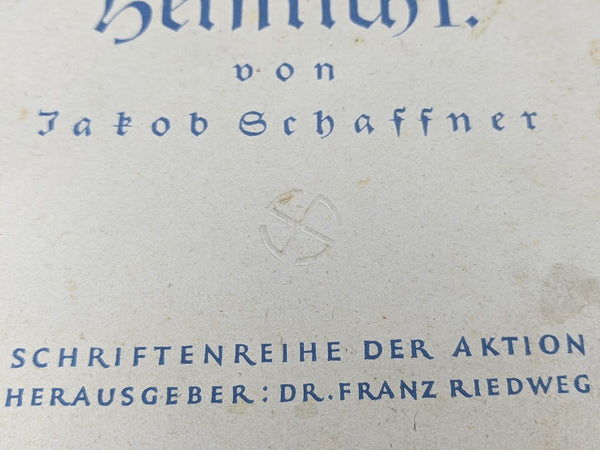 1940 Book: Der Aufgang des Reiches Heinrich I