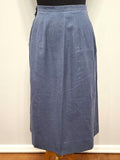 Cornflower Blue Skirt Suit <br> (B-35" W-26" H-39")