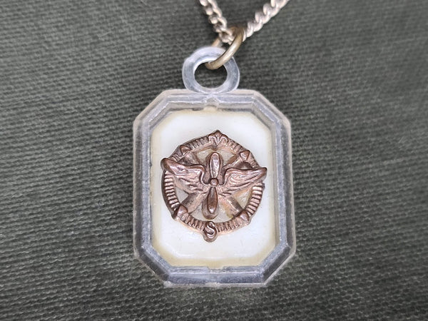 Army Air Corps Early Plastic Necklace