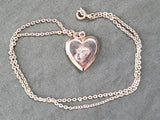 Marine Corps Heart Shaped Locket Necklace