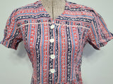 German Stripe Print Dress <br> (B-34.5" W-28" H-37")