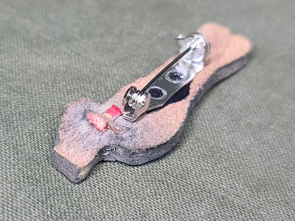 Leather Navy Sailor Pin