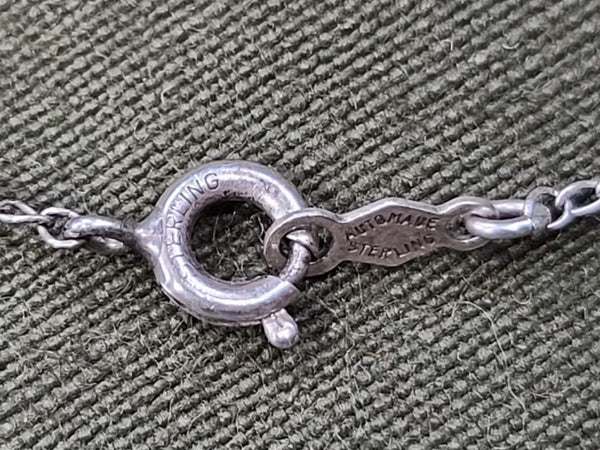 Sterling US Army Eagle Necklace