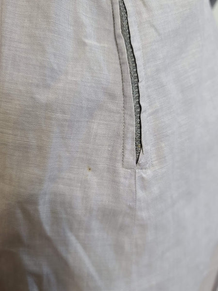 Gray Dress with Embroidered Ribbon <br> (B-37" W-28" H-42")