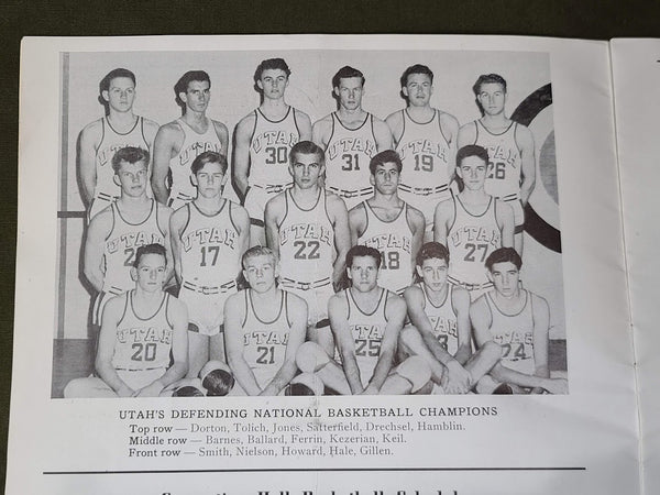 1944 Basketball Program with WAVE on the Cover