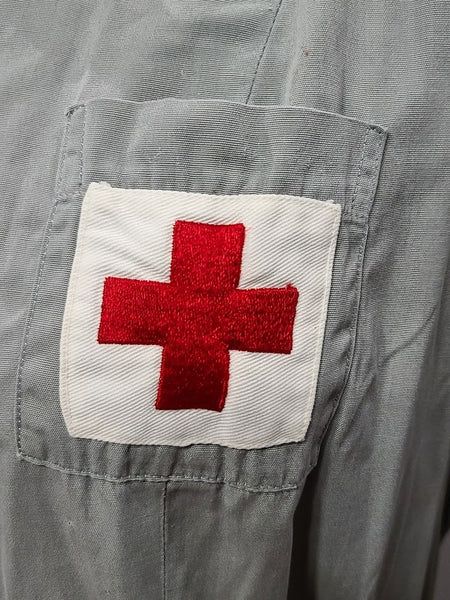 Red Cross Gray Lady Uniform Dress <br> (B-41" W-32" H-38")