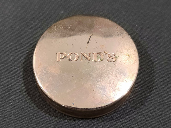 Pond's Metal Make-up Case with Rouge and Powder Puff