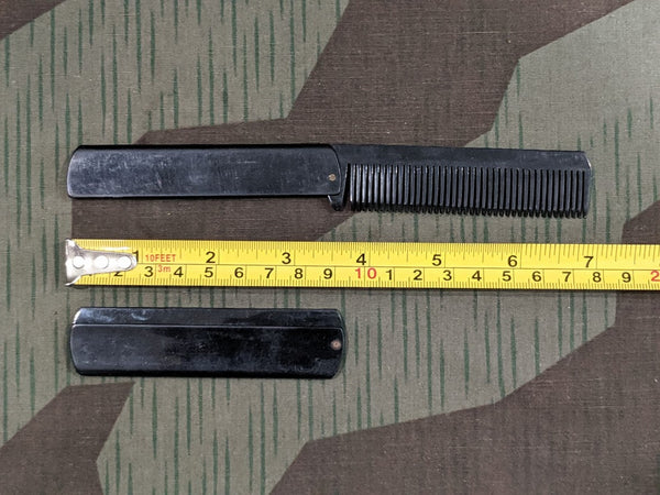 German Folding Pocket Combs Black Celluloid