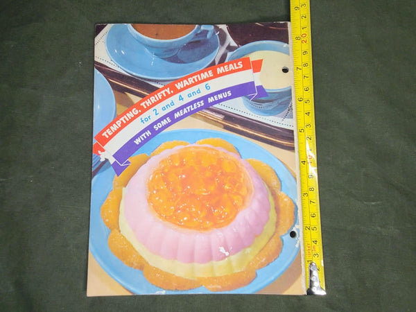 Wartime Meals Recipe Book 1942