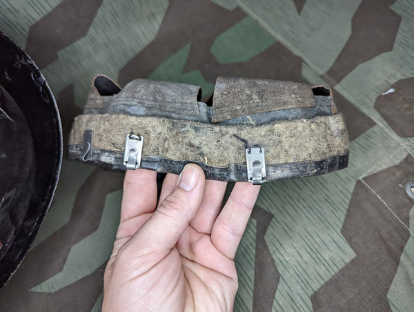 WWII Belgian Gendarmerie Helmet Named