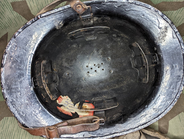 WWII Belgian Gendarmerie Helmet Named