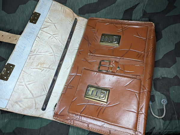 German Brown Leather Briefcase