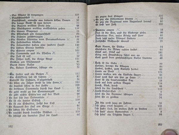 Hitler Jugend HJ Song Book Hand Written Extra Song 1935