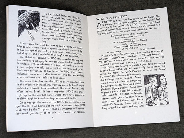 Hail Hostess USO Booklet