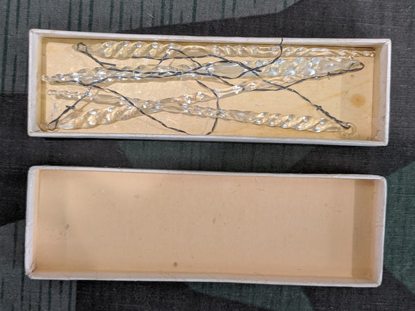 Glass Icicle Christmas Ornaments