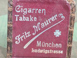 Cigar Advertising Matchbook Cover