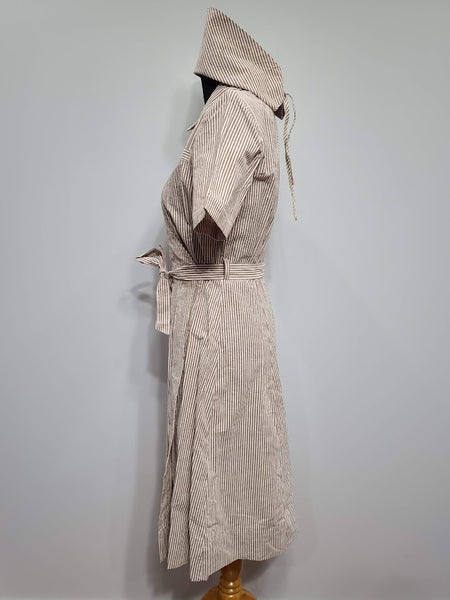 ANC Seersucker Hospital Dress and Cap <br> (B-36" W-28" H-38")
