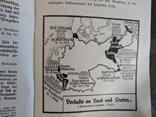 Der Vertrag von Versailles Booklet 1933