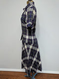 Plaid Outfit: Blouse and Skirt <br> (B-35" W-24" H-36")