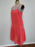 German Black Jacket & Red/Orange Slip Dress <br> (B-36" W-33" H-44")