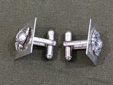 Marine Corps Cufflinks Sterling PW