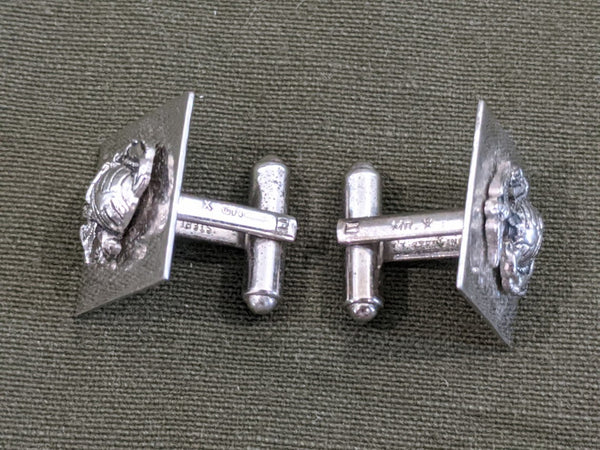 Marine Corps Cufflinks Sterling PW