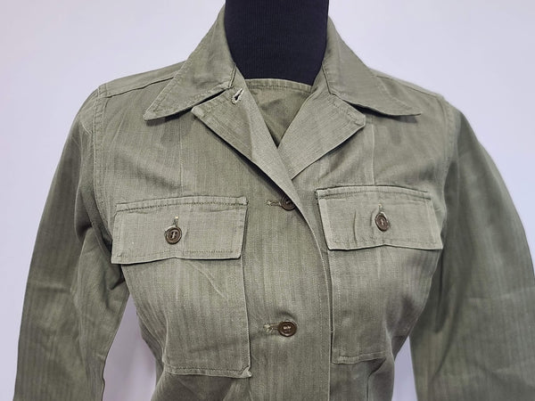 Women's Army HBT Shirt S <br> (B-35" W-31.5")