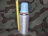 Large Glass German Thermos Blue Cup