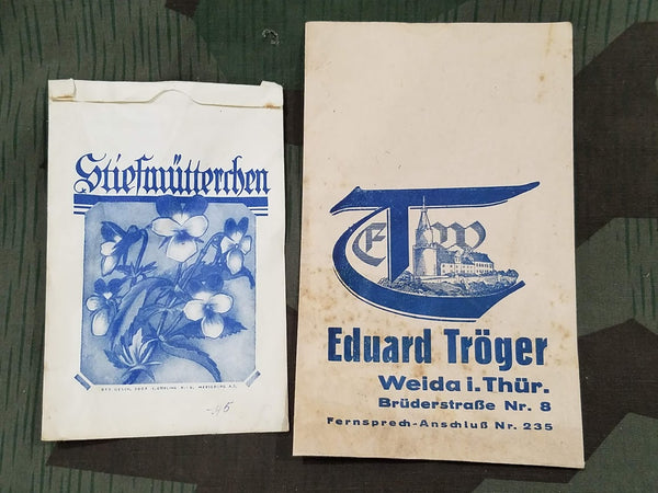 Lot of German Packaging / Paper Items