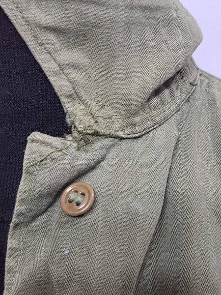 WWII Women's HBT Shirt (as-is) <br> (B-39" W-35 1/2")