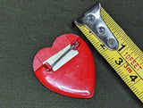 Red In Service Heart Pin with Photo