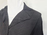 Black Seersucker Striped Material Dress <br> (B-40" W-33" H-40")