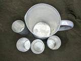 Aluminum Pitcher and Cup Set