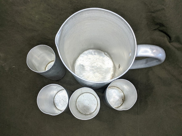 Aluminum Pitcher and Cup Set