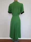 Green Short Sleeve Dress <br> (B-37" W-26" H-37")