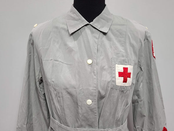 Red Cross Gray Lady Uniform Dress <br> (B-41" W-32" H-38")