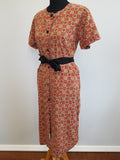 Red Housedress with Tie Belt <br> (B-40" W-39" H-42")