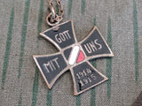 Gott Mit Uns 1914 1915 Iron Cross Necklace