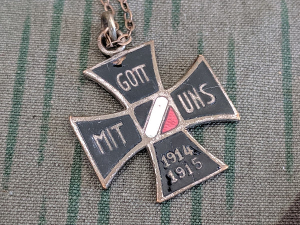 Gott Mit Uns 1914 1915 Iron Cross Necklace