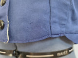 Blue German Traditional Dirndl Blouse <br> (B-42" W-37")