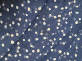 Lightweight Crepe Blue Polka Dot Dress <br> (B-34.5" W-26" H-32")