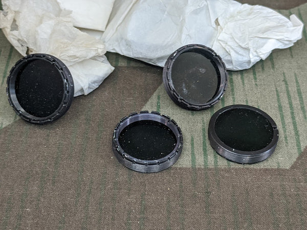 Small Dark Lenses With Threaded Trim Ring (Lot of 10)