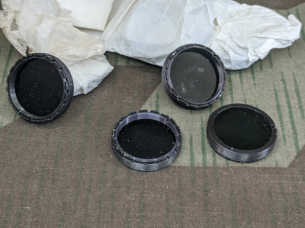 Small Dark Lenses With Threaded Trim Ring