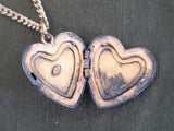 Red, White and Blue Heart Locket Engraved