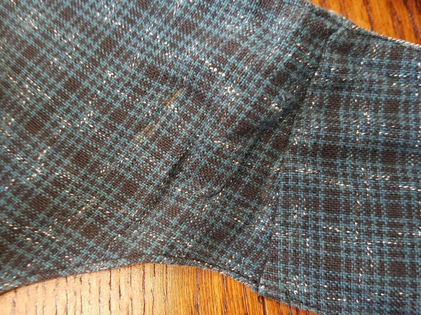 German Teal Plaid Vest