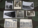 Original Soldiers with Trains Photos Lot of 8