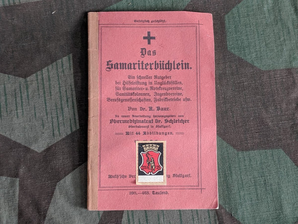Das Samariterbüchlein WWI German Medical Book
